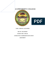 Garissa University College: Name: Abdonya Alexander