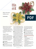 POI Beaded Holiday Poinsettia Accent