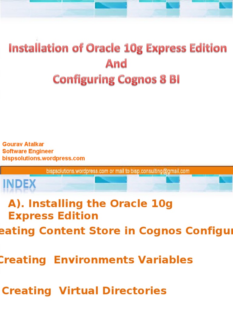 Oracle 10g Express Edition Installation Guide | PDF | Oracle Database ...