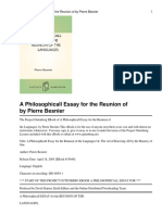 A Philosophicall Essay For The Reunion of by Pierre Besnier