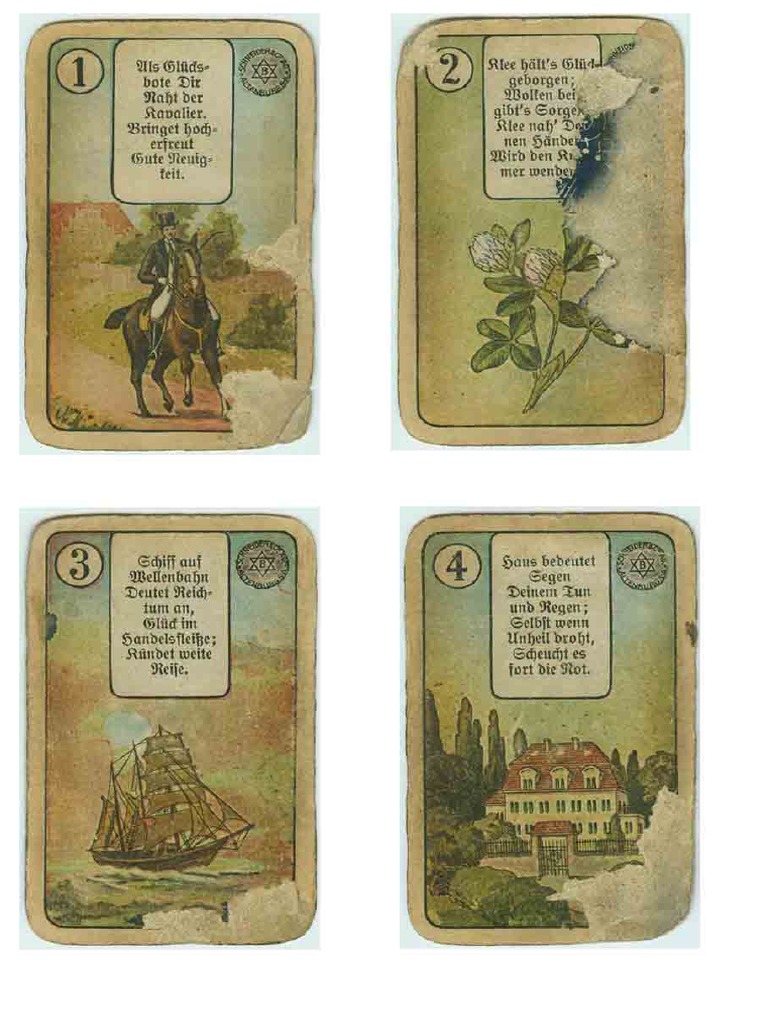 Lenormand 1892 1931 Altenburger Spielkarten Co Pg 1
