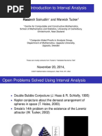 A Short Introduction To Interval Analysis: Raazesh Sainudiin