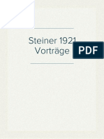 Steiner 1921 Vorträge