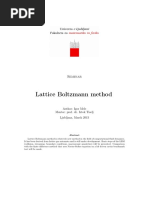 Lattice Boltzmann Method