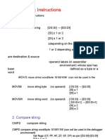 String Handling Instructions