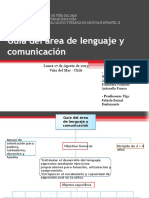 Avance Guía Del Área de Lenguaje y Comunicación
