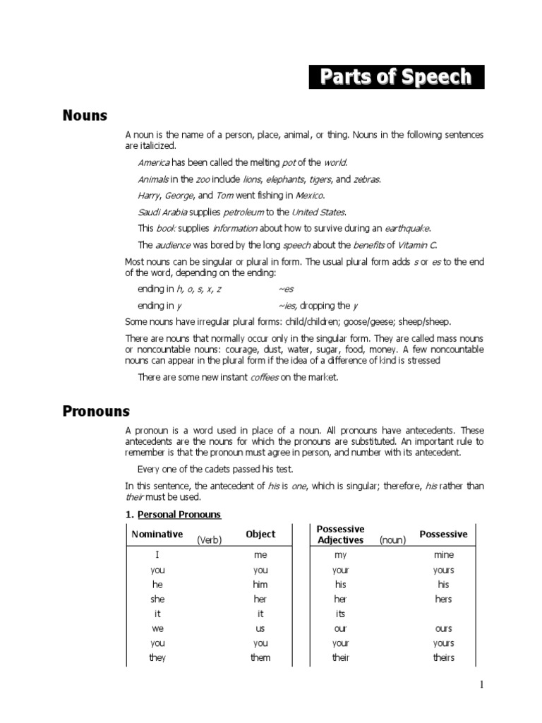 Grammar Guide for Students | PDF | Verb | Adverb