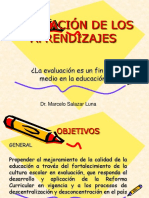 Evaluación de Los Aprendizajes