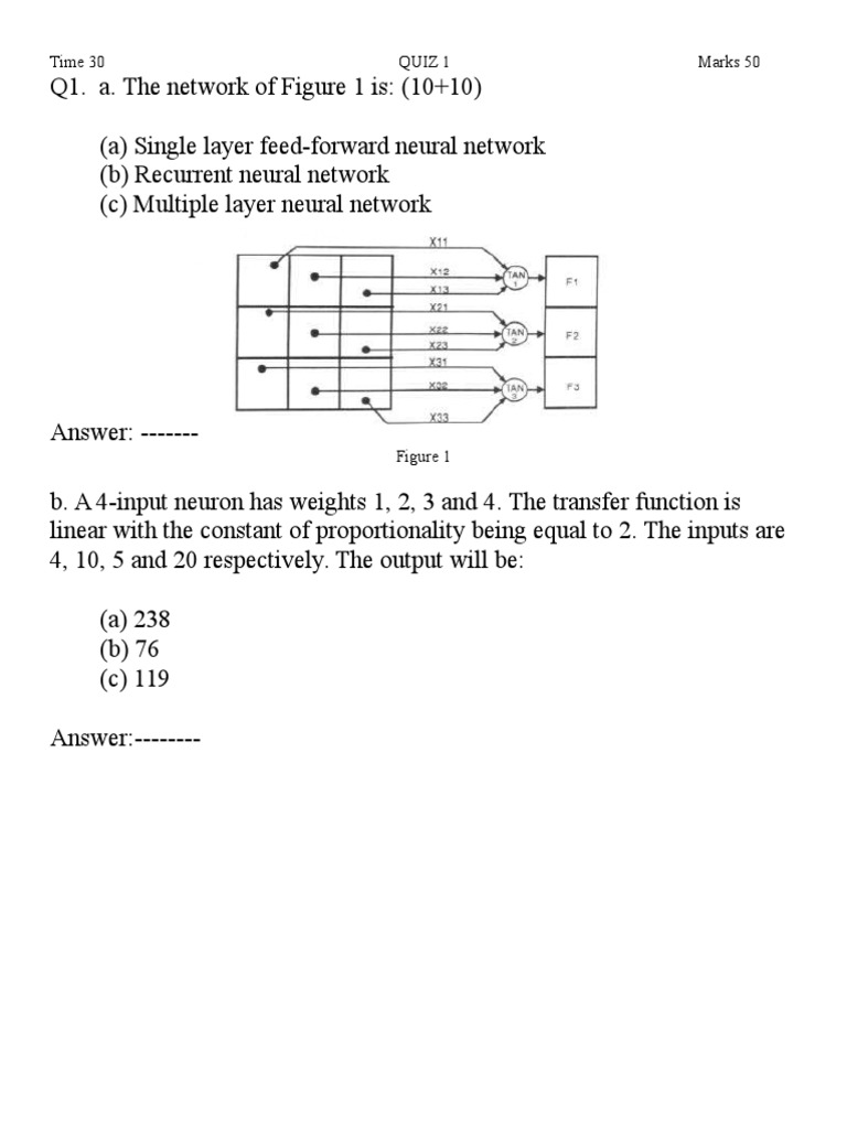 recurrent neural networks quiz