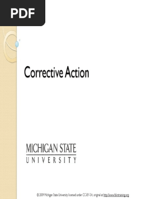 Corrective Action