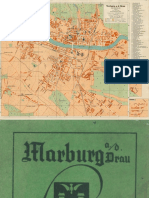 Marburg A. D. Drau - Stadtplan Und Strassenverzeichnis (1941)