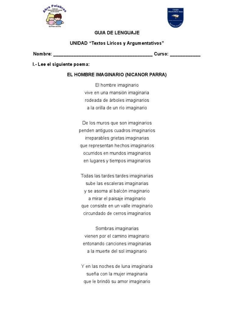 Guia Lenguaje Poema | PDF | Poesía | Ficción general, image size:768x1024