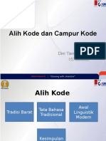 Alih Kode Campur Kode