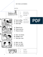 Question 1-4 Circle The Correct Greeting. Example:: Section A (20 Marks)