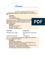 Clauses and Phrases Definitions