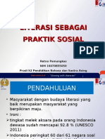 LITERASI SEBAGAI PRAKTIK SOSIAL