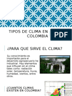 Tipos de Clima en Colombia