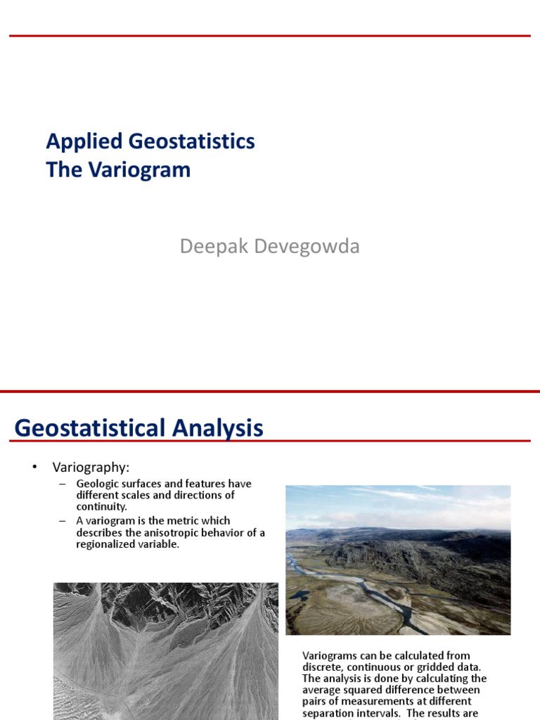 4 - Variogram | PDF | Spatial Analysis | Statistics