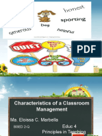 Characteristics of A Classroom Management