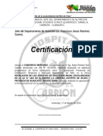 Certificacion Empresa Mercurio