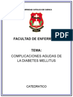 Complicaciones Agudas de La Diabetes Mellitus