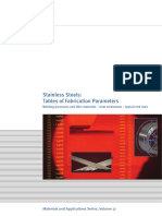 Tables of Fabrication Parameters stainless steel.pdf