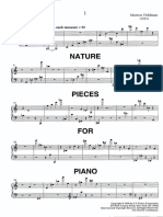 Feldman, Morton - Nature Pieces For Piano PDF