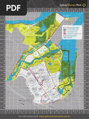 Sydney Olympic Park Map Pdf Homebush Map | Pdf | Tourist Attractions | Nature