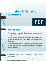 Lesson 3 - Mutation & Genetic Disorders