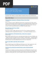 Microsoft Security Slate - August 4, 2016