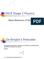 Wave Behaviour of Particles