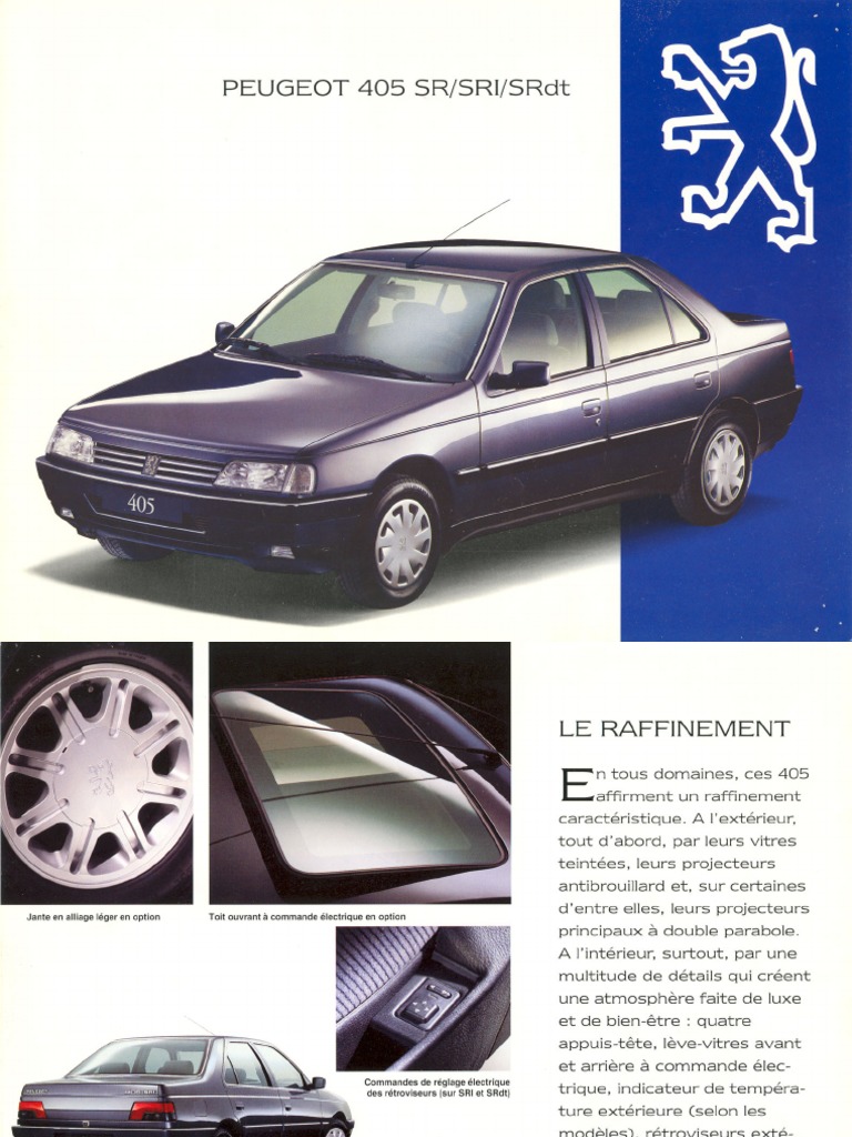 Peugeot 405 SR SRI SRDT | PDF