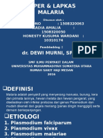 Paper & Lapkas Malaria: Dr. Dewi Murni, SP - PD