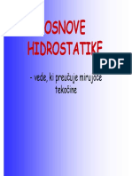 Osnove Hidrostatike