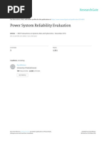 Power System Reliability Evaluation