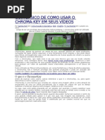 Chroma Key - Guia básico de como usar em seus vídeos