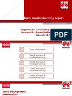 Handover failure analysis and troubleshooting report