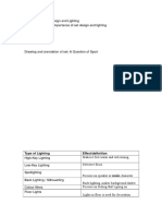 Worksheet 3 Set Design and Lighting