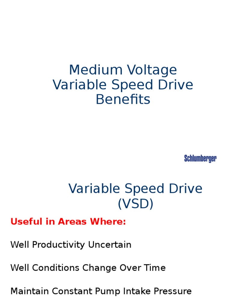 Benefits of Variable Speed Drives | PDF