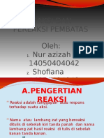 Reaksi Dan Pereaksi Pembatas