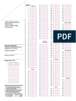 36TH BCS Model Test Answer Sheet