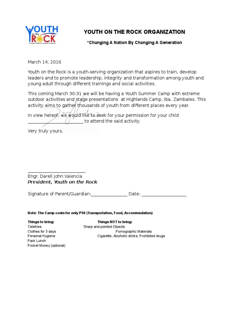 Day Camp Waiver Form Template Day Camp Waiver Form Template