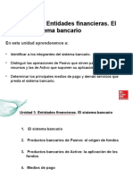 Unidad 3 - Entidades Financieras. El Sistema Bancario