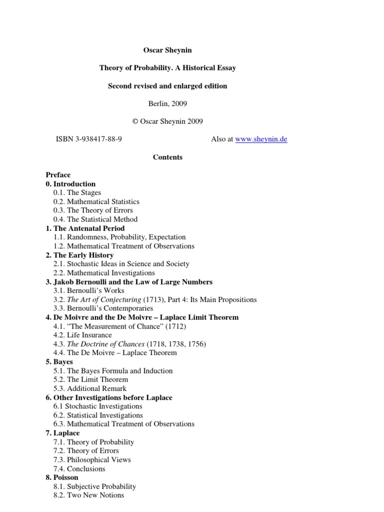 Theories Of Probability Ptolemy Statistics - 