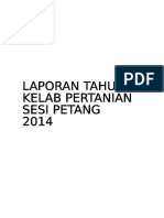 Laporan Tahunan Kelab Pertanian Sesi Petang 2014