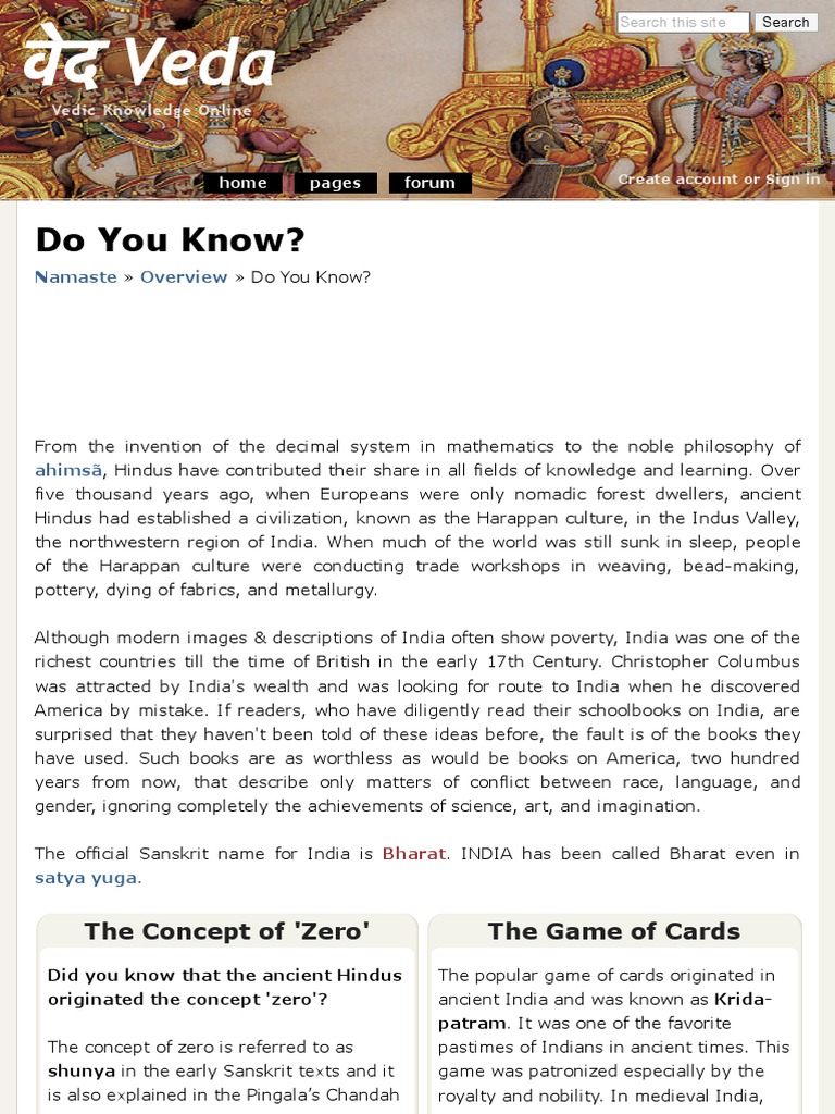 Ancient Indian Innovations in Math | PDF | Yoga | Vedas