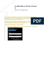 Cara Membuat BlackBerry ID Dari Ponsel Dan Komputer