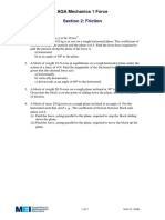 Friction Exercise PDF