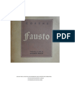 Goethe - Fausto (Trad. en Verso de Augusto Bunge)