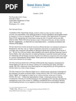 Letter to State Department to fully implement the Organization of American States (OAS) Revitalization and Reform Act of 2013